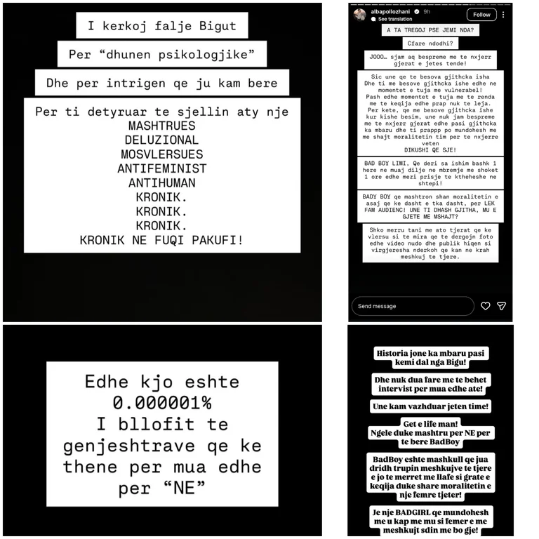Alba shpërthen ndaj Limit, publikon bisedat private që trazojnë gjithë historinë e tyre!
