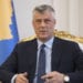 epa05792927 President of the Republic of Kosovo Hashim Thaci during his meeting with Norwegian Minister of Foreign Affairs Brende Borge (not pictured) in Pristina, Kosovo, 14 February 2017. Borge is one-day official visit to Kosovo.  EPA/VALDRIN XHEMAJ