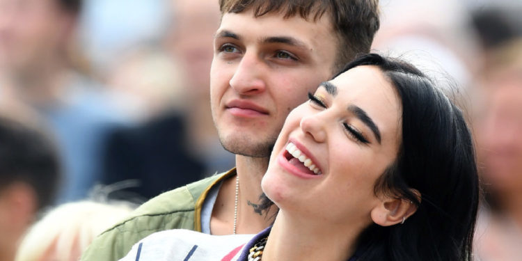 LONDON, ENGLAND - JULY 06: Dua Lipa and Anwar Hadid attend Barclaycard Presents British Summer Time Hyde Park at Hyde Park on July 06, 2019 in London, England. (Photo by Dave J Hogan/Getty Images)