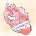 broken wounded realistic heart in bandages