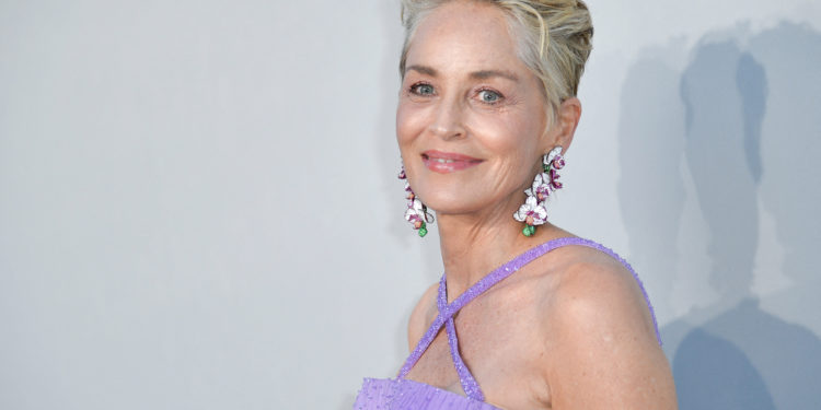 Sharon Stone attending the Amfar Party Photocall as part of the 74th Cannes International Film Festival in Cannes, France on July 16, 2021. Photo by Aurore Marechal/ABACAPRESS.COM  Cannes Film Festival Festival de Cannes Festival du Film de Cannes Cannes Film Festival  | 773326_056 Cannes France