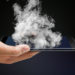 Smoke effect on smart phone edge screen