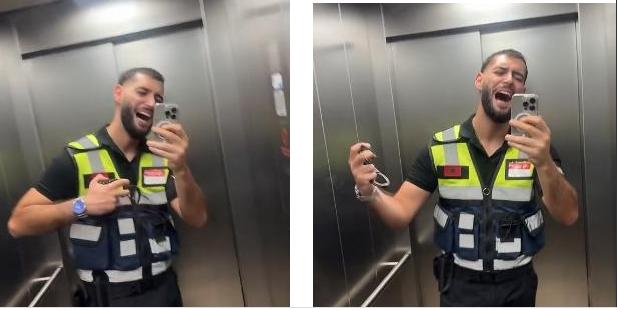 Polici shqiptar që “çmend” rrjetin me uniformë, vajzat e mbushin me komente