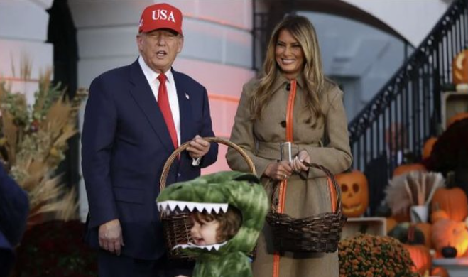 Si e festuan Donald Trump dhe Melania   Halloween  in 