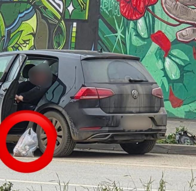 50 euro gjobë për qytetarin që hodhi mbeturina nga vetura