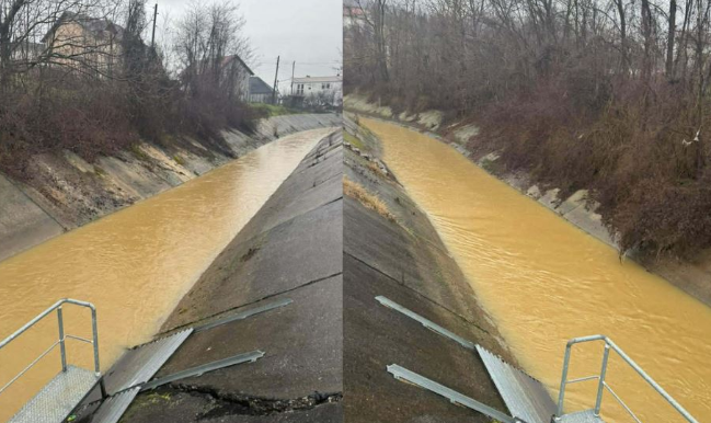 Rrëshqitjet e dheut në kanalin e Ibër Lepencit ndalin furnizimin me ujë