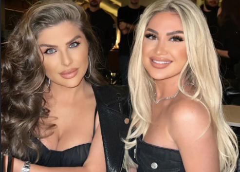 Engjëllusha dhe Gresa me poza atraktive nga ashensori