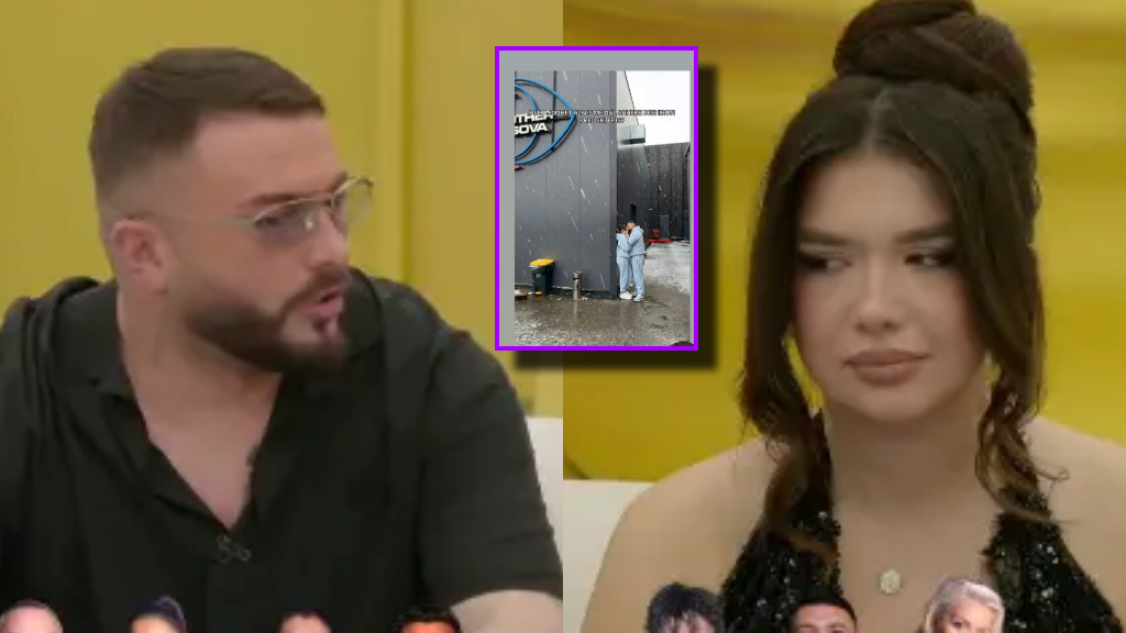 Alba del jashtë shtëpisë së BBVK së dhe fotografohet teksa puthet me Limin