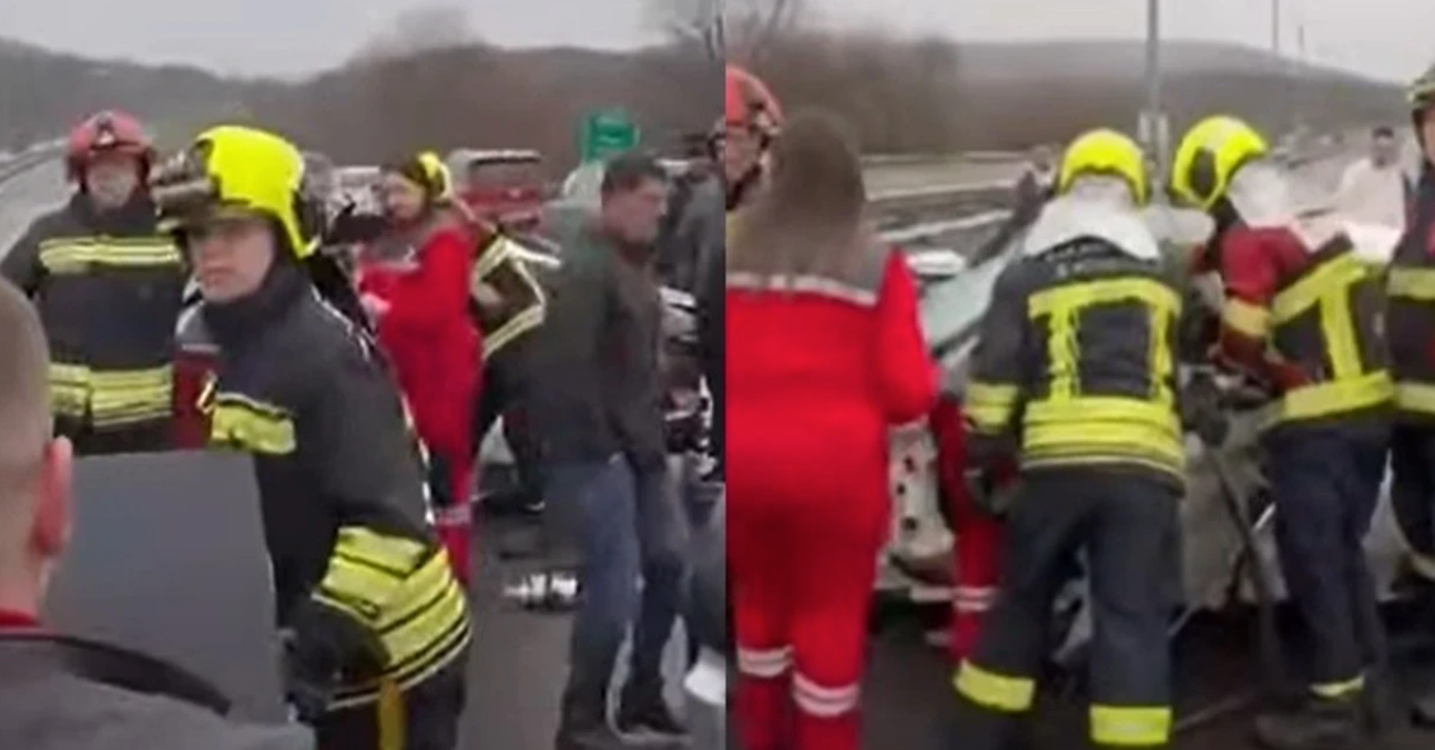 Një e vdekur dhe dy të lënduar në vetaksident trafiku në autostradën  Ibrahim Rugova 