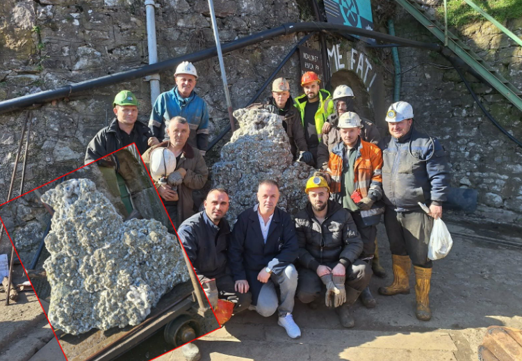 Nga nëntoka e Trepçës nxirret një kristal gjigant