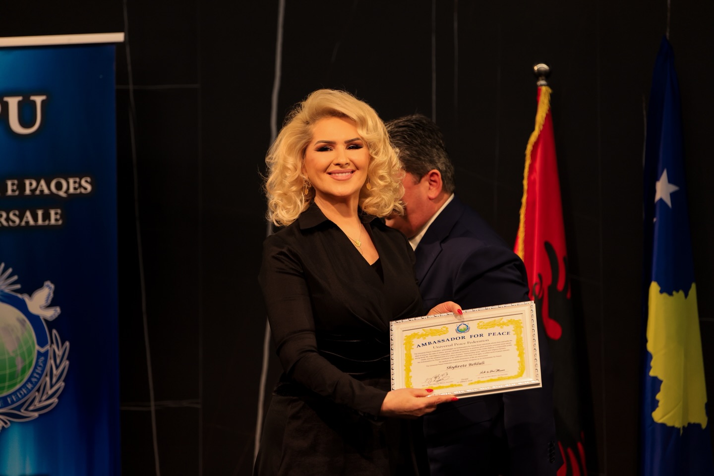 Shyhrete Behluli shpallet Ambasadore e Paqes në 18 vjetorin e Pavarësisë