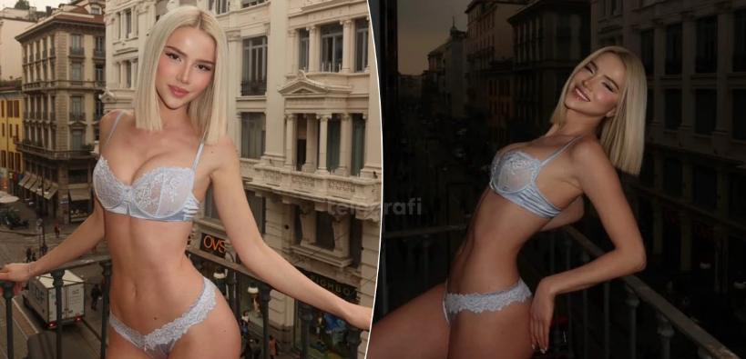 Sara Kolami tërheq vëmendjen nga Milano  teksa pozon në të brendshme