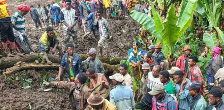 Rrëshqitja e tokës në Etiopi vret të paktën 52 persona
