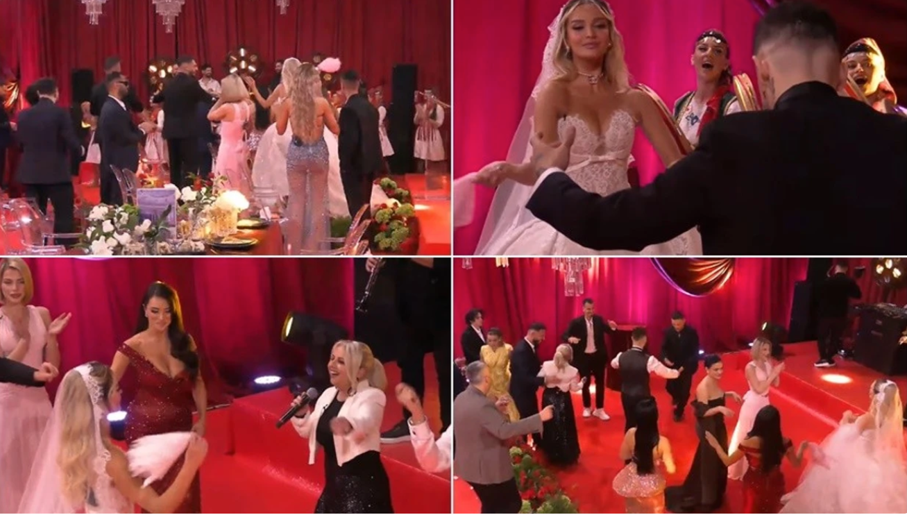 Pamje nga dasma e Gimbos dhe Selin   ndizet atmosfera me Artjola Toskën në Big Brother