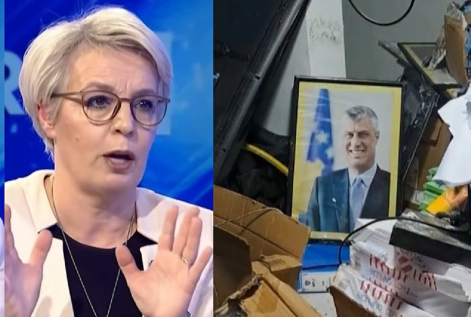 Fotografia e Thaçit në mbeturina  Gërvalla  Krejt këto janë hallvë e ftohtë e fushata t lodhta