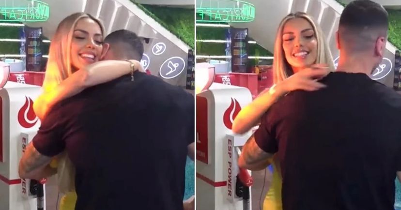 Moment i papritur në BBVA  ndodh një përqafim emocionues dhe i ngrohtë mes Mateos dhe Brikenës