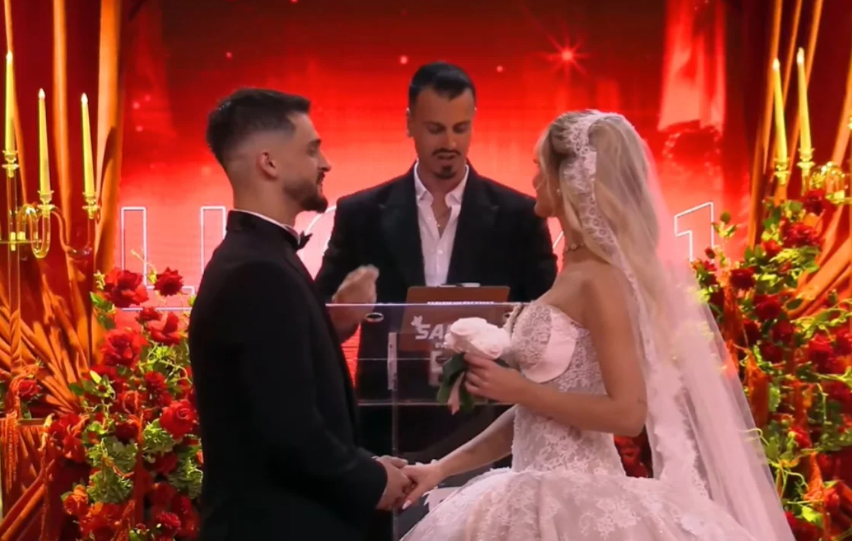 Dasma e parë për këtë edicion të pestë të  Big Brother VIP   martohen Selin dhe Gimbo  Ja ku mund ta ndiqni LIVE