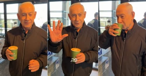  Po vdes  për kafe   Netanyahu shfaqet pas thashethemeve për vrasjen e tij