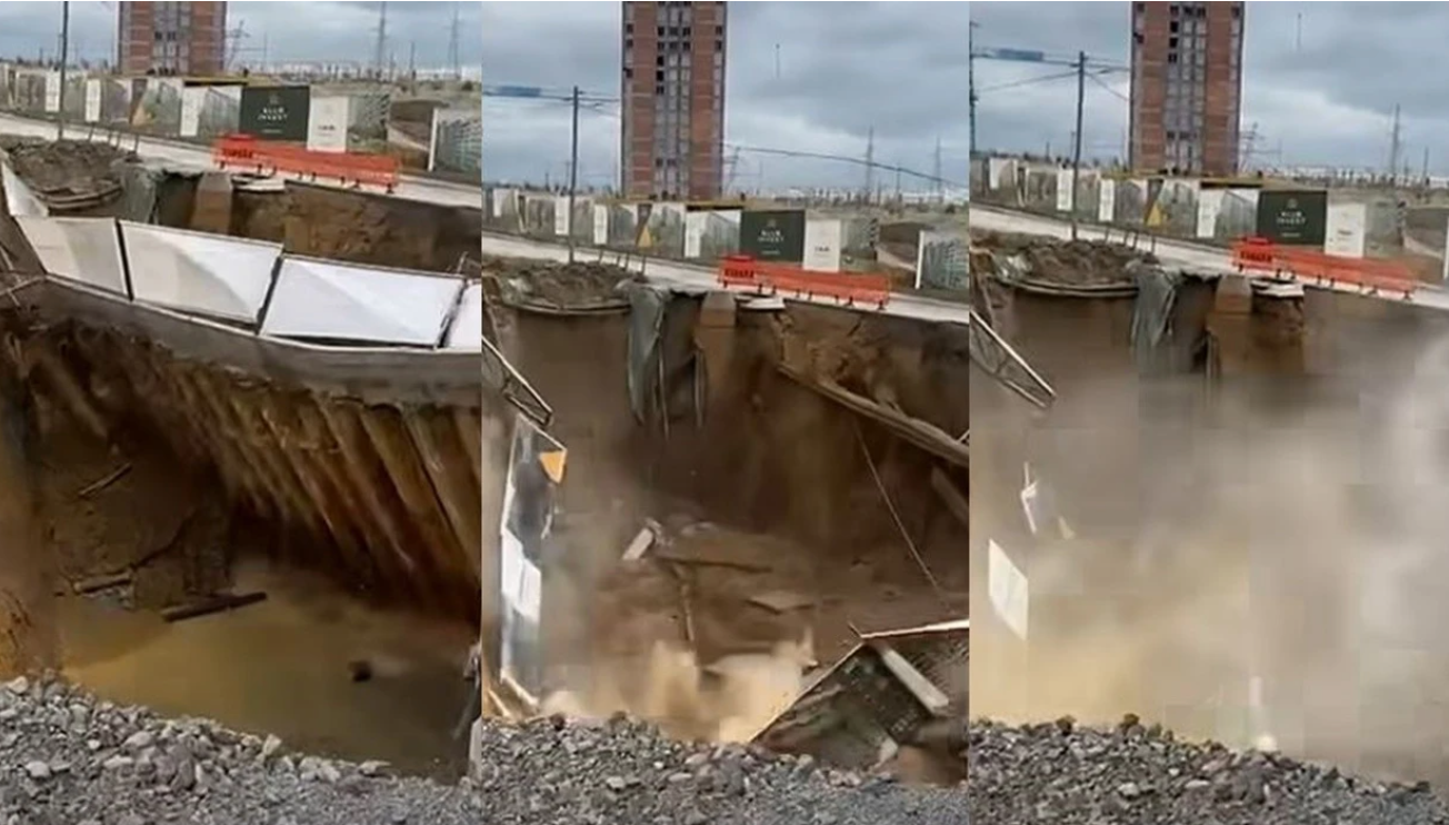 Video teksa shembet një pjesë e rrugës në Prishtinë   ndërpritet furnizimi me ujë në disa lagje