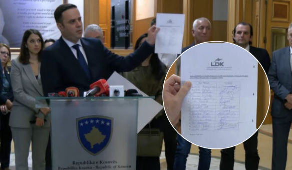 Abdixhiku tregon 15 nënshkrimet e LDK së për Vjosa Osmanin