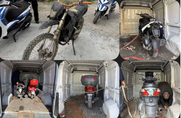 Policia nis zbatimin e planit  Motoçikletat 