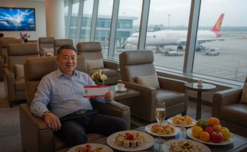 Shijoi 300 vakte falas në zonën VIP në aeroport  në fund anuloi biletën e klasit të parë