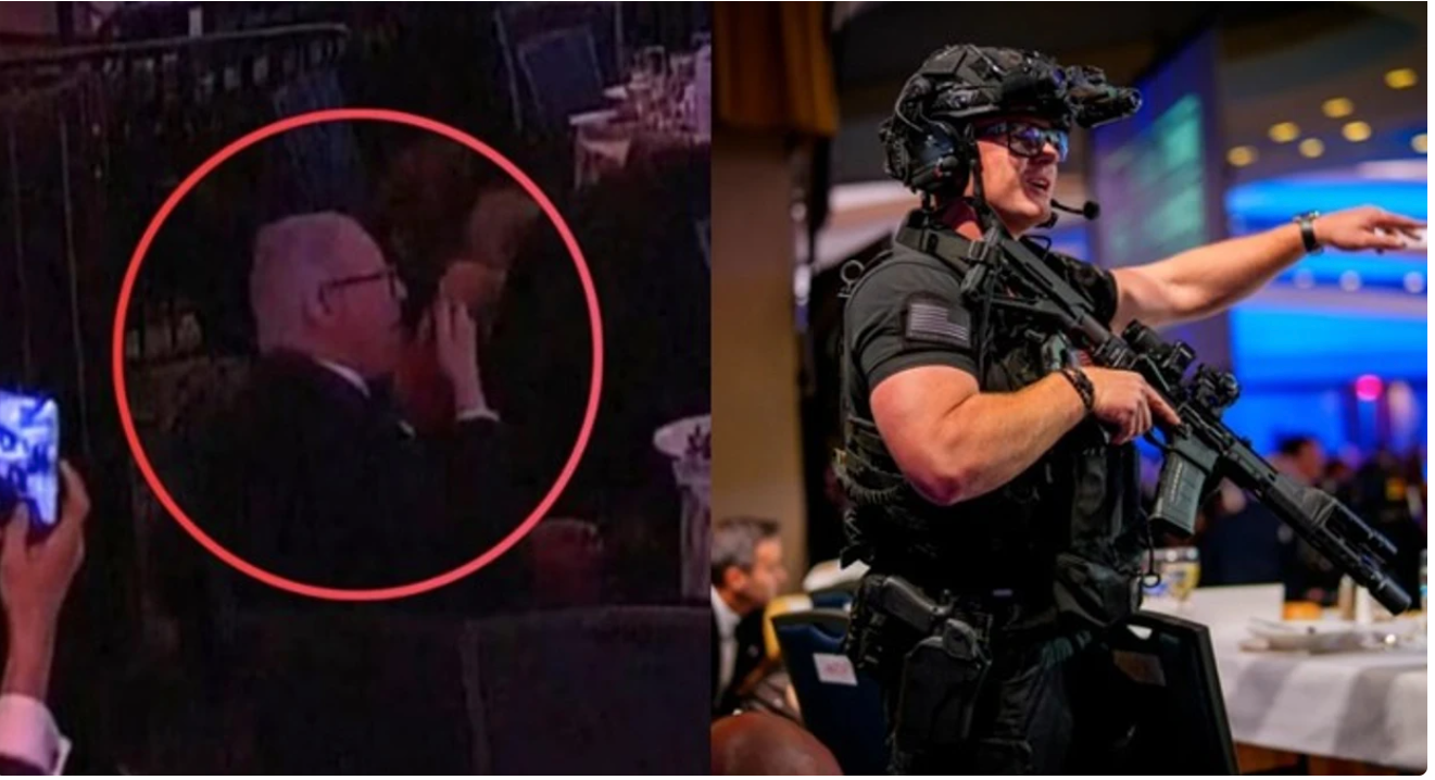 Burri vazhdoi të hajë i qetë sallatën e tij edhe pas të shtënave në Uashington  pamjet bëhen virale