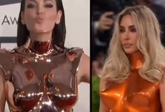 Kim Kardashian kopjon veshjen e Bleona Qeretit? Ylli botëror shfaqet me stil të njëjtë
