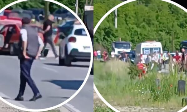 Aksident në rrugën Gjilan Kamenicë  raportohet për të lënduar   disa personave skaj rrugës u jepet ndihmë