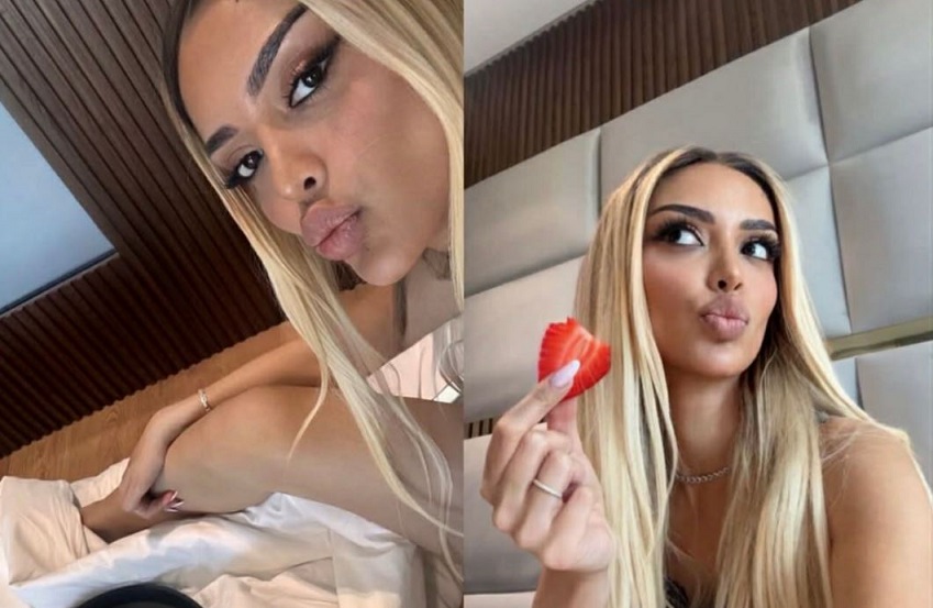 Brikena Selmani poston foto nga shtrati – Ku është Mateo? Shoku i saj i famshëm!
