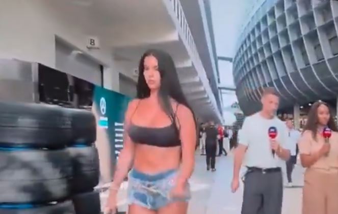 Kameraman i Formula 1 bëhet viral për momentin e tij spontan me modelen kroate Ivana Knoll 