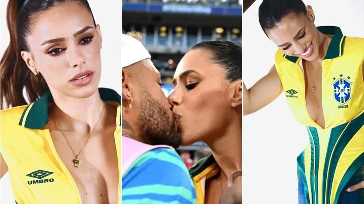 Neymar mungoi në fushë  por partnerja e tij vodhi gjithë vëmendjen në stadium