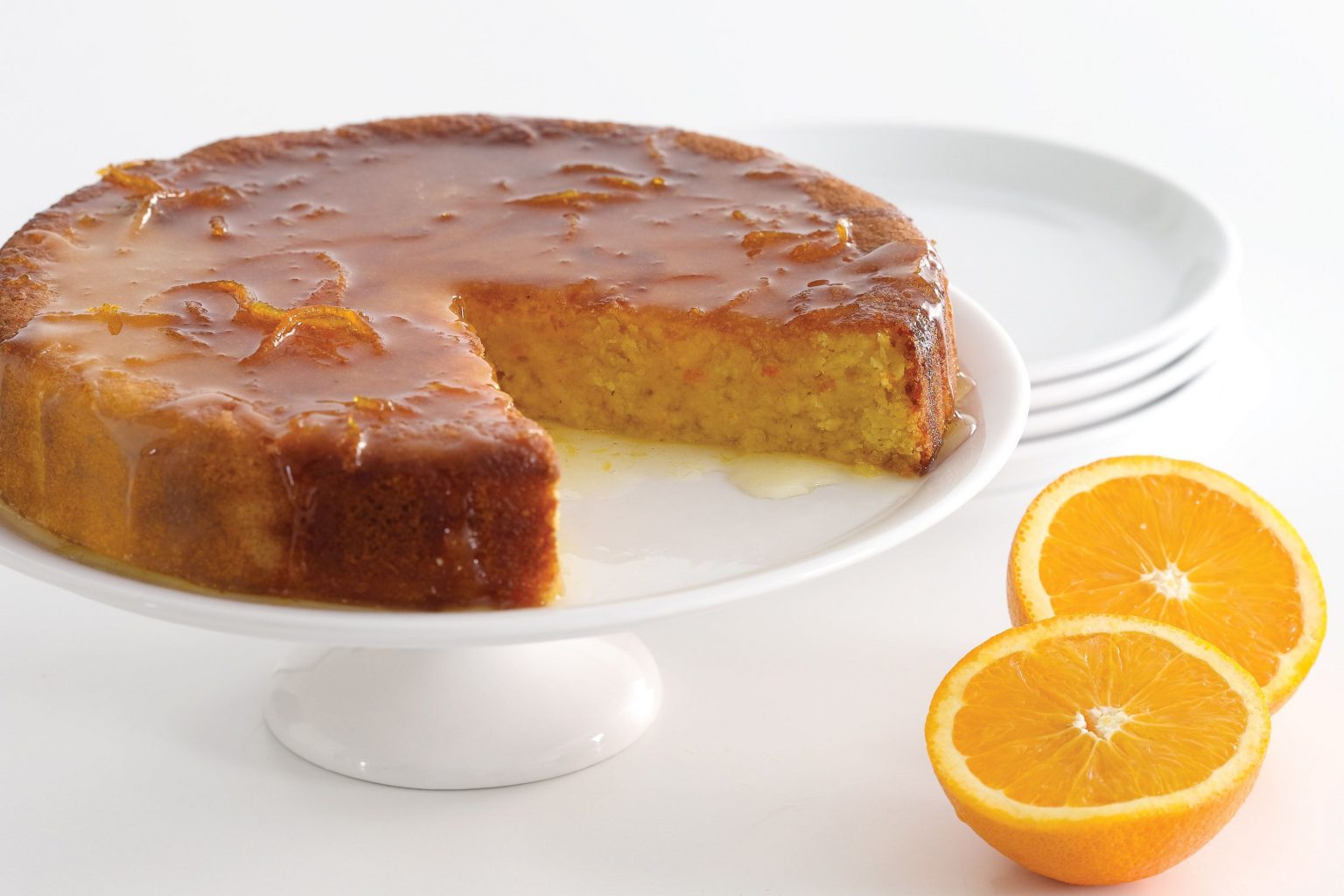 Recetë e shpejt për kek me portokall dhe bajame