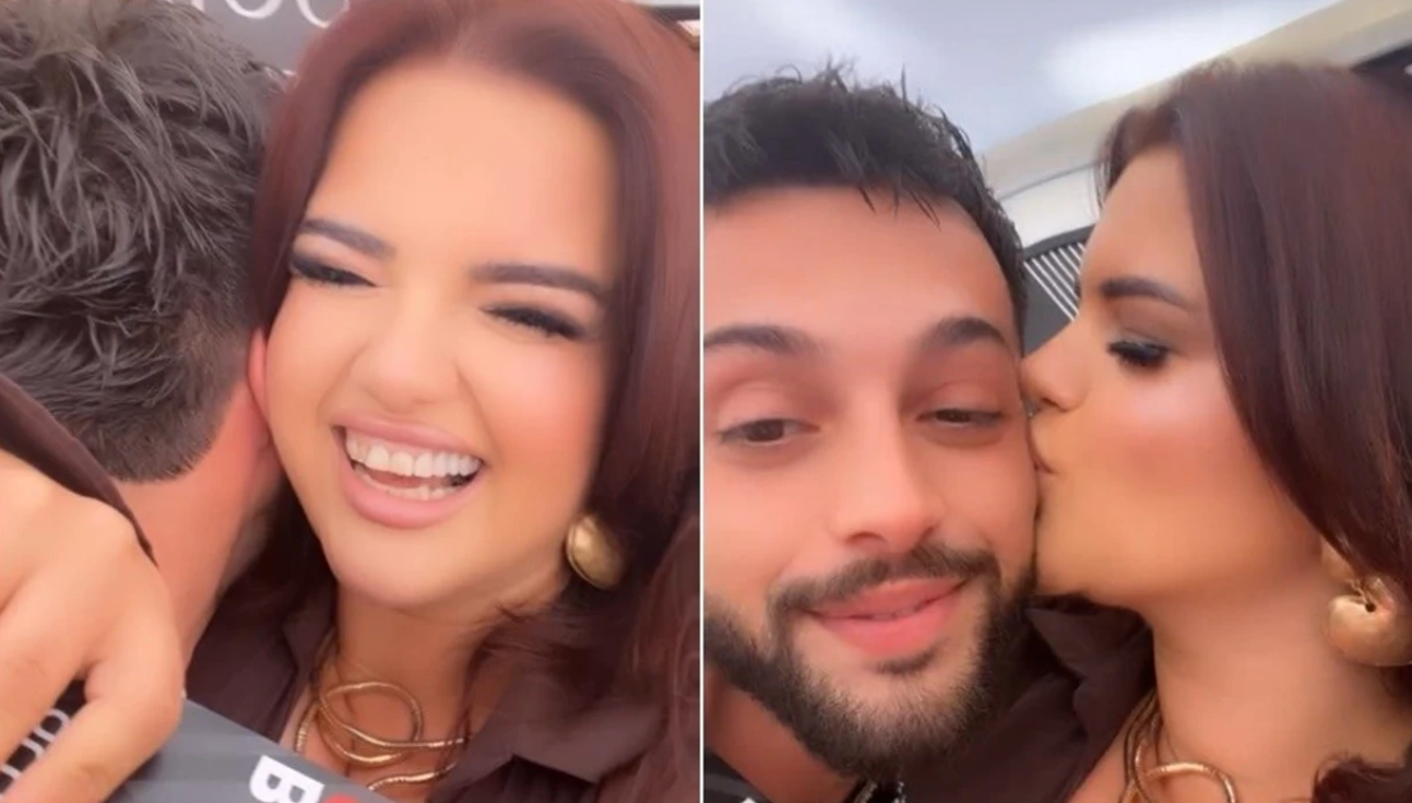 Takim pas një kohe   Gresa Gashi shfaqet krah Gjestit
