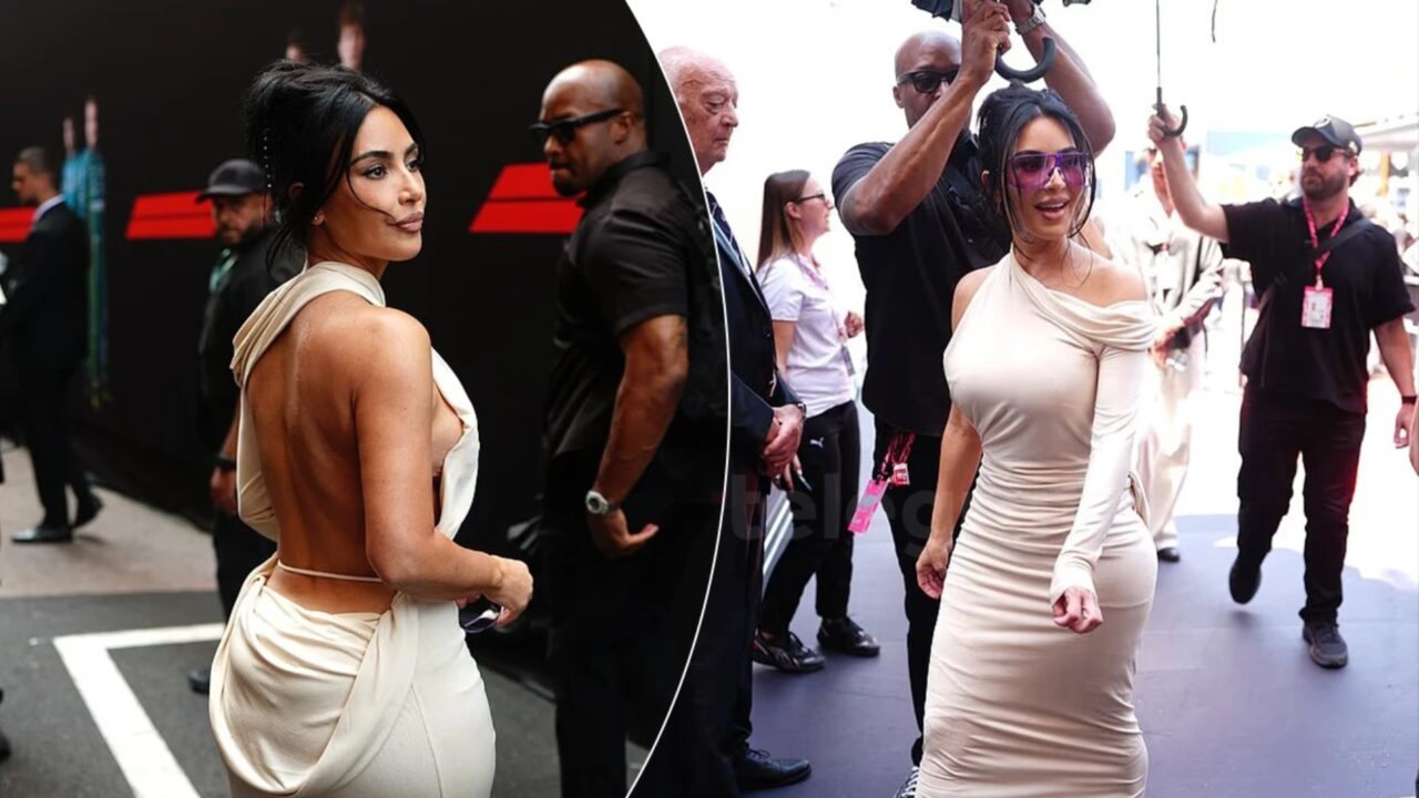 Kim Kardashian mbresëlënë në Çmimin e Madh të F1: Fustani i saj i kuq bëhet bërthama e ngjarjes në Monako 