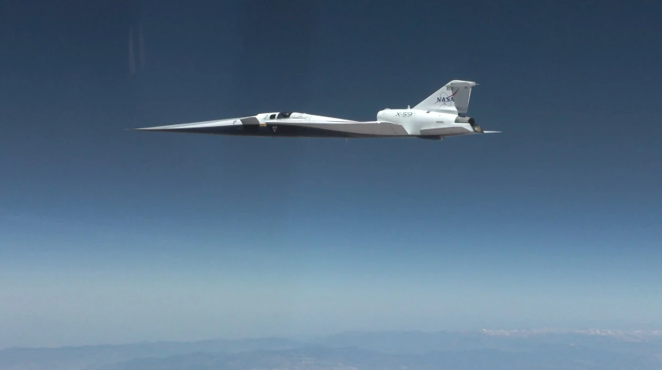 Historike  aeroplani X 59 i NASA s tejkalon shpejtësinë e zërit