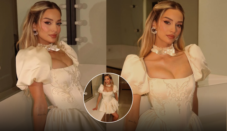 Selin Bollati shfaqet me stil të mahnitshëm: Fustani që kreu rrënqethjen në rrjetet sociale 