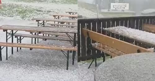 Stuhi të forta me breshër godasin Austrinë dhe Slloveninë  pamje