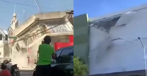 Momenti kur ndërtesat shemben nga tërmeti 7 8 ballë në Filipine
