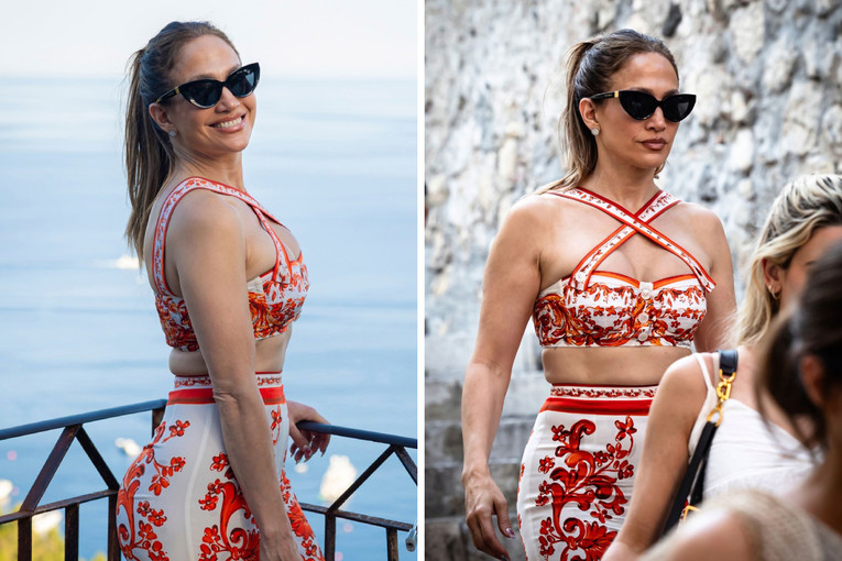 Jennifer Lopez shndërron Taorminën në skenë: veshja e ngushtë që kreu botën 