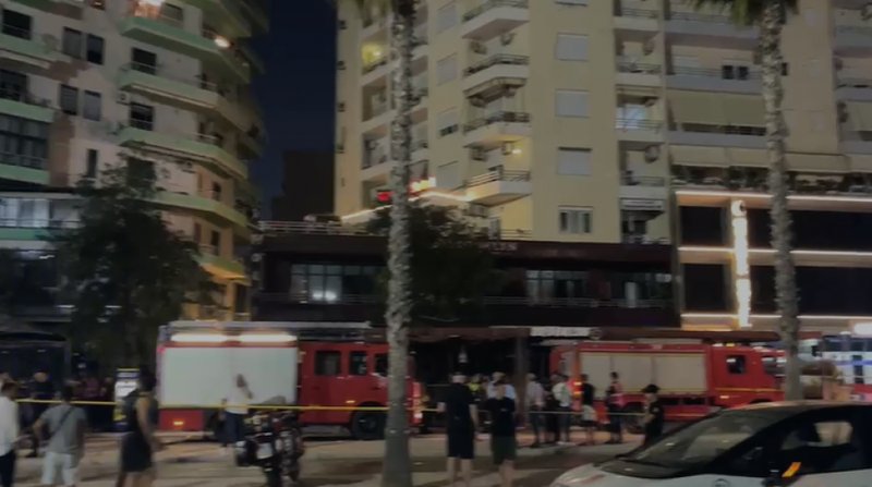 Zjarri në hotelin në Vlorë  një vajzë në gjendje të rëndë  I është djegur gati 100  e trupit