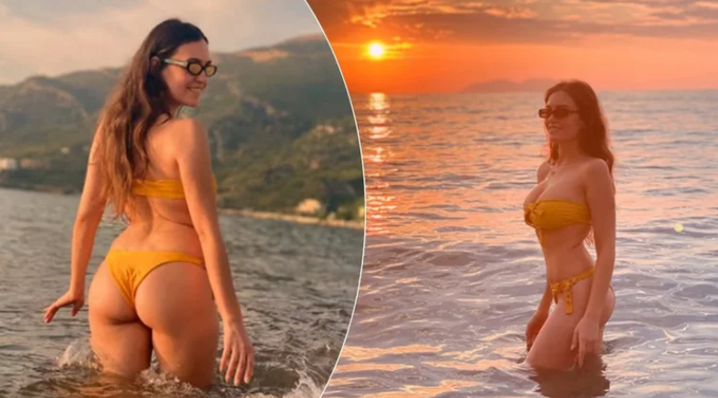 Eva Murati publikon pamje nga pushimet  shijon perëndimin pranë detit