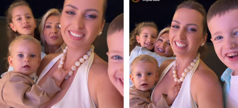 Riola ndan një moment të veçantë familjar me Remzije Osmanin, nipat dhe mbesën