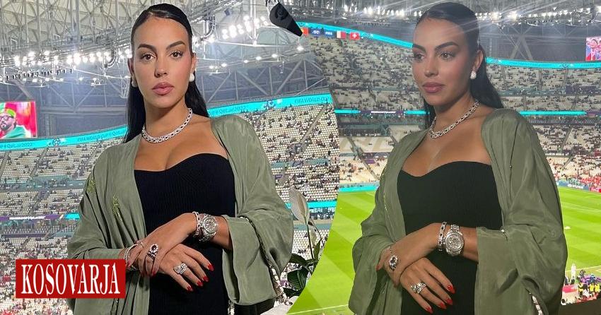 Gruaja e Cristianos  Georgina raportohet se kishte dy milionë euro bizhuteri në tribunat e ndeshjes së Portugalisë