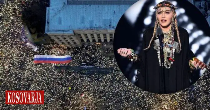 Madonna mbështet protestat studentore në Serbi
