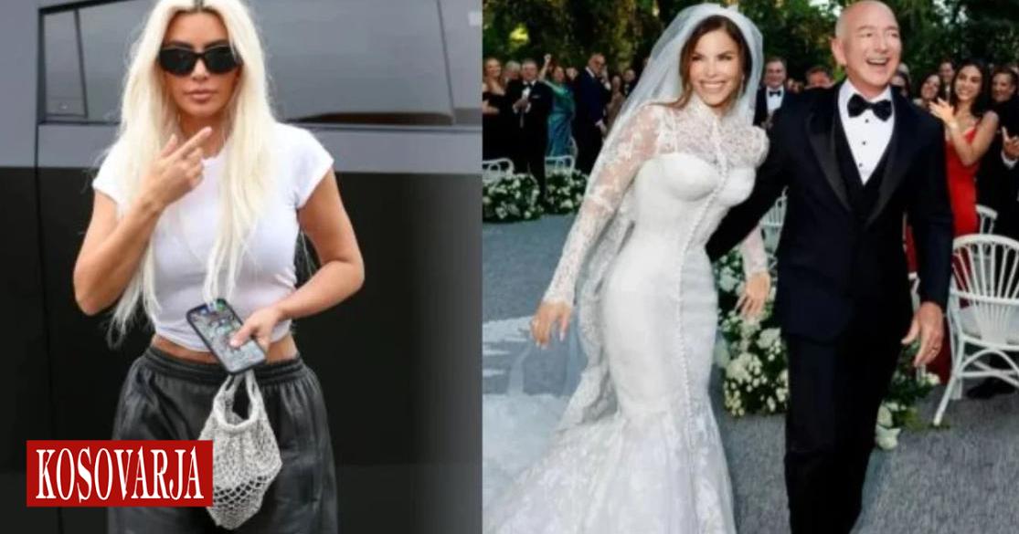Kim Kardashian “ndez” rrjetin me veprimin e saj gjatë dasmës së Jeff Bezos