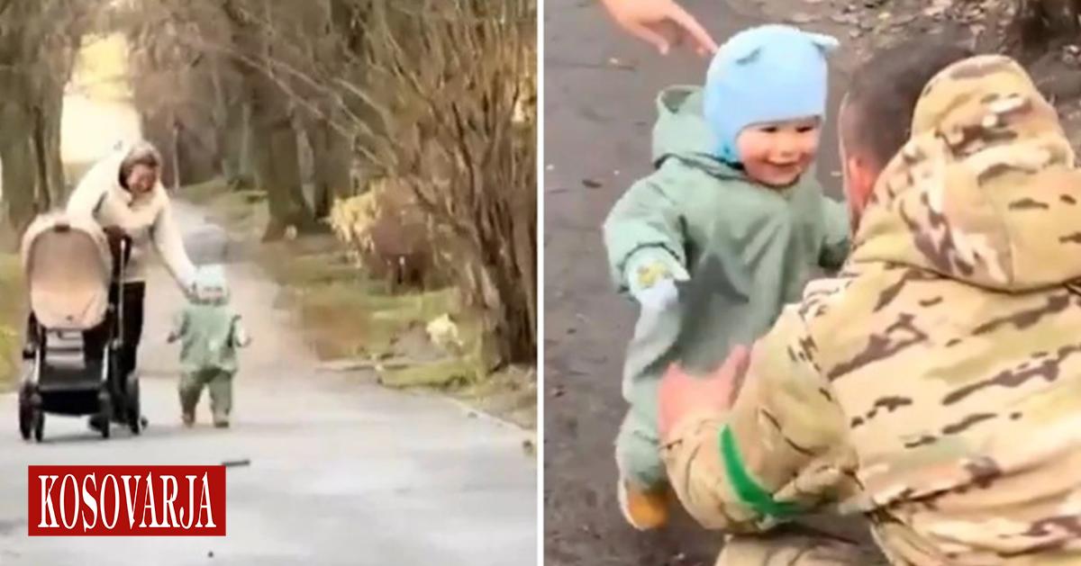 Moment prekës   ushtari ukrainas sheh djalin për herë të parë pas luftës